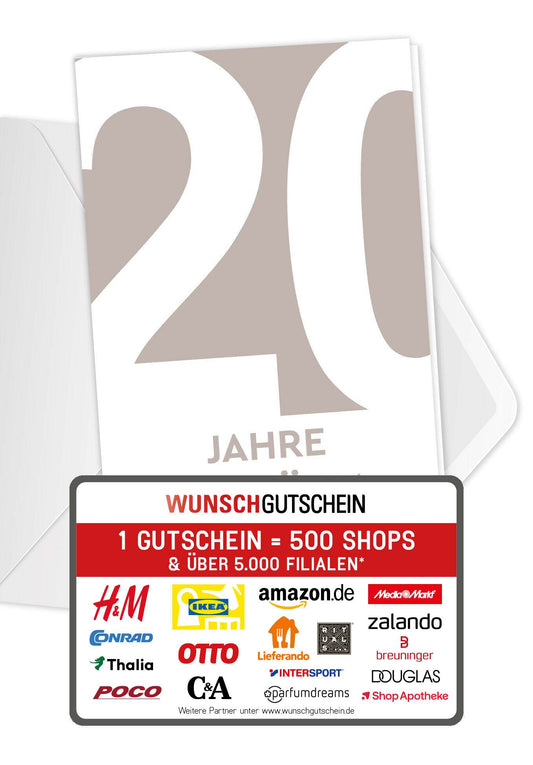 20 Jahre Jubiläum - Beige