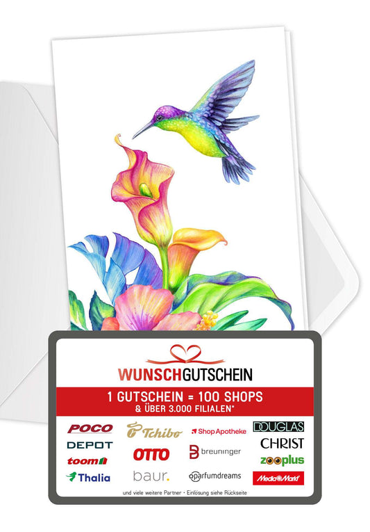 Kolibri Bunt Mitarbeitergutschein